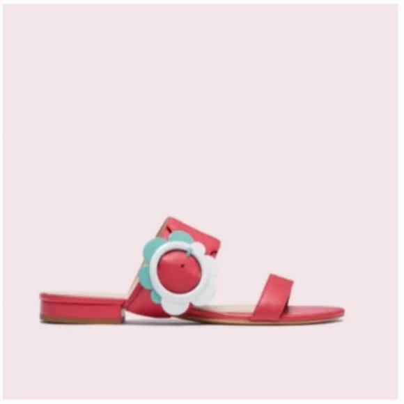 Kate Spade pink fabi sandals size 5.5 / 6 nwot - Picture 2 of 6